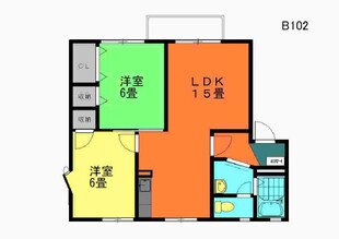 グルンハイムBの物件間取画像